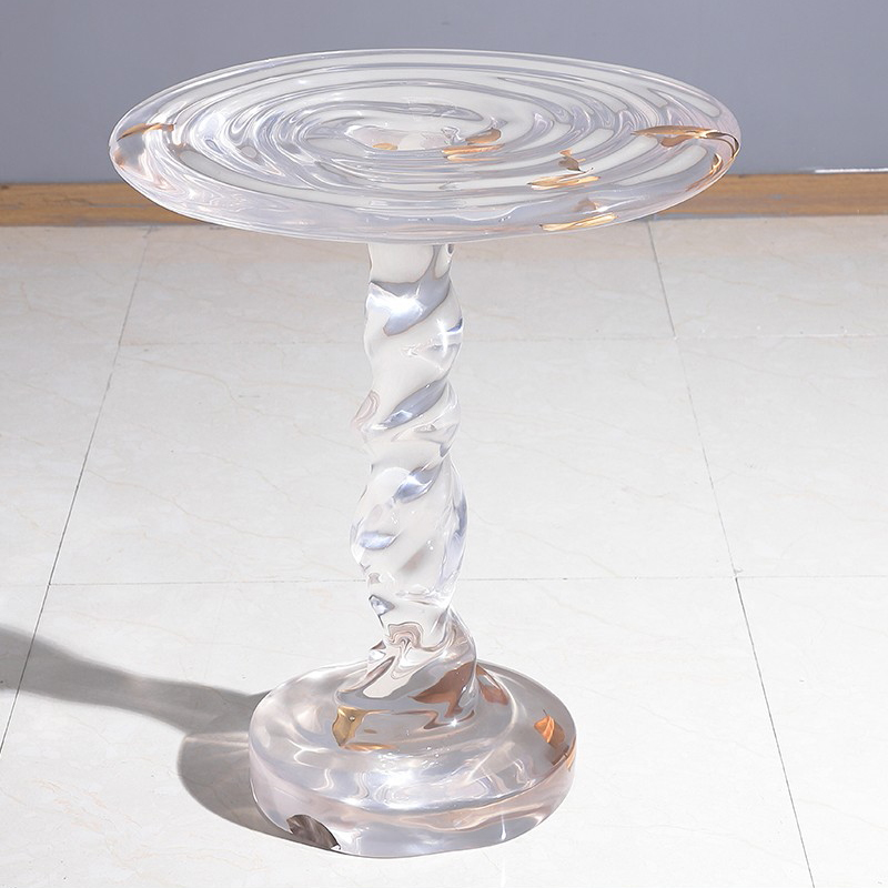 透明铂晶树脂树叶艺术桌椅