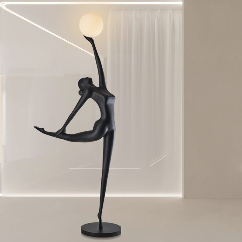 芭蕾舞者落地灯 艺术雕塑摆件 高210cm
